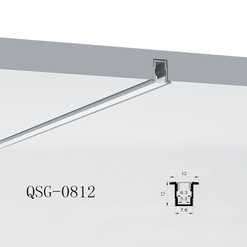 Mini Recessed LED Aluminum Profile For 5mm Ultra Narrow LED Strip Lights